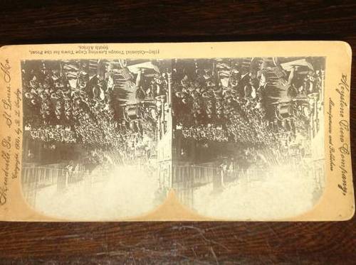 Boer war stereo view/photograph by Keystone - Cape Town