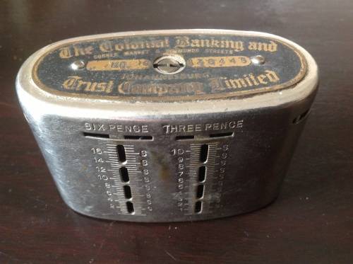 Trust & Colonial Bank savings bank / money box - Johannesburg