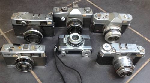Vintage SLR/35mm cameras - DISPLAY ONLY (x6) (MECol8)