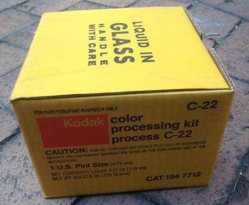 Kodak development liquids in original Kodak box (unused)
