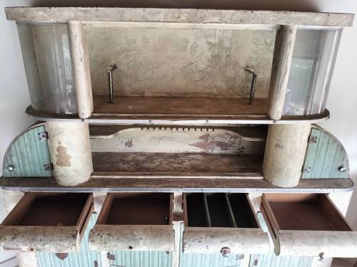Vintage kombuis kas met houding (for repurposing/restoration) - COLLECTION ONLY
