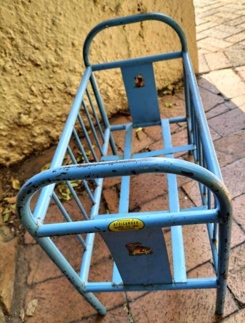 Vintage collectable doll metal cot
