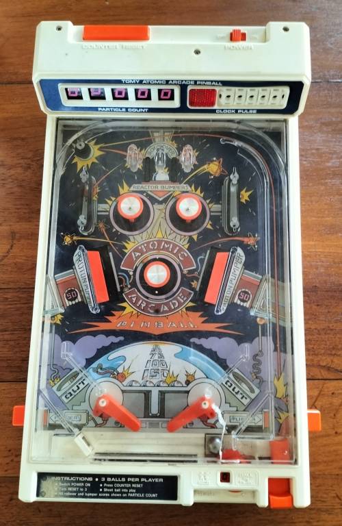 Small vintage Atomic Arcade Pin Ball (Untested)