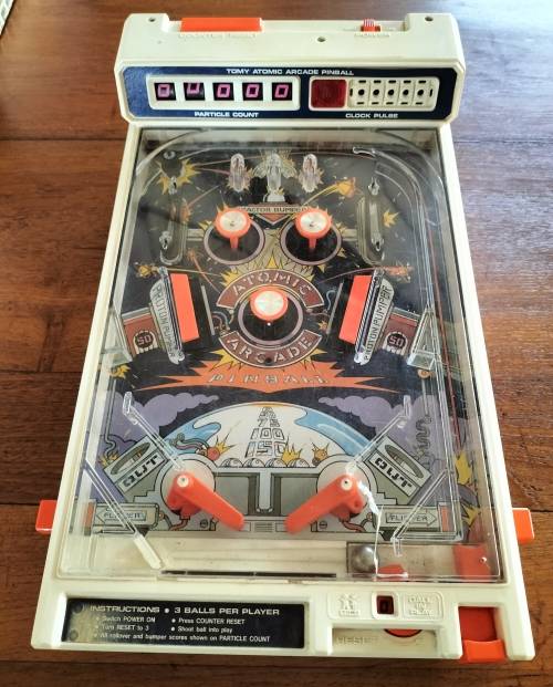 Small vintage Atomic Arcade Pin Ball (Untested)