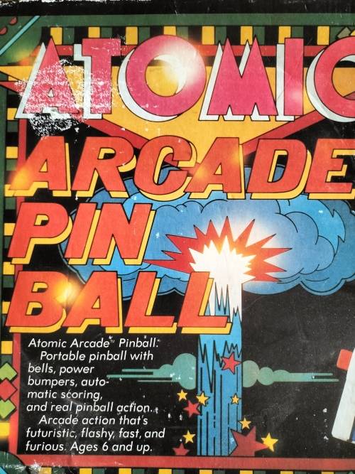 Small vintage Atomic Arcade Pin Ball (Untested)