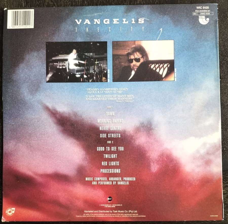 Vintage LP / Vinyl - Vangelis - The City
