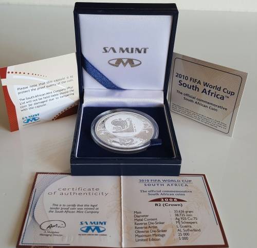 ***CRAZY R1 AUCTION START****  2006 Silver R2 (SAM)  Fifa 2010 South Africa Commemorative