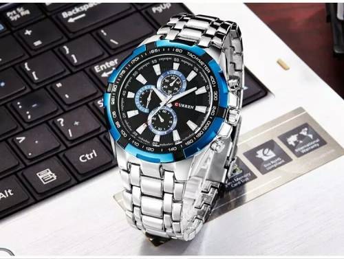 Curren Mens Luxury Quality Watch {Silver/Blue}{Black/Gold}  (No WatchBox)
