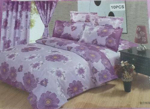 HOT!!! HOT !!!! 10pc QUEEN COTTON DUVET COVER SET + CURTAINS
