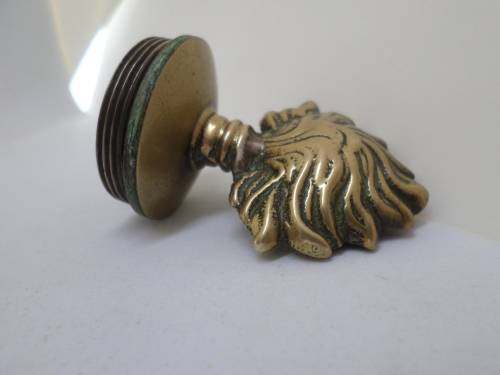 Antique brass military officers mess cigar table lighter