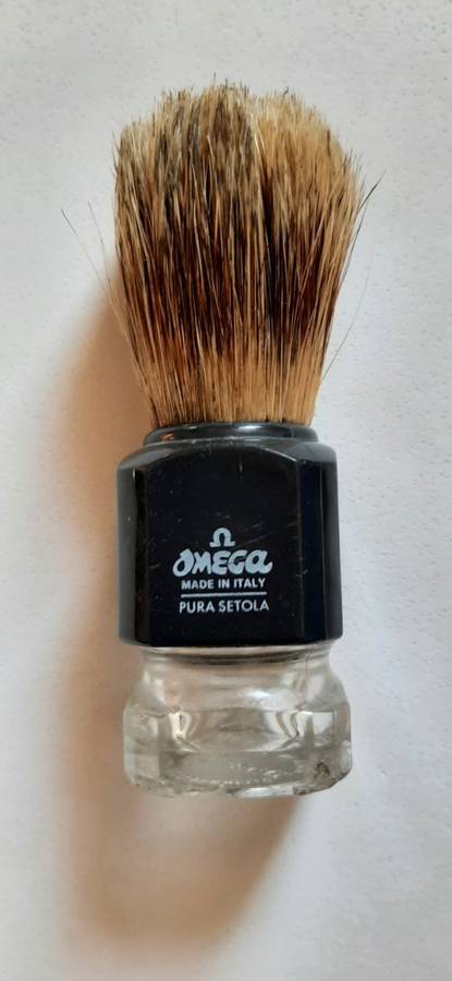 Vintage Omega shaving Brush bristle made in Italy