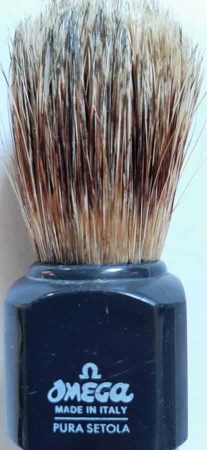 Vintage Omega shaving Brush bristle made in Italy