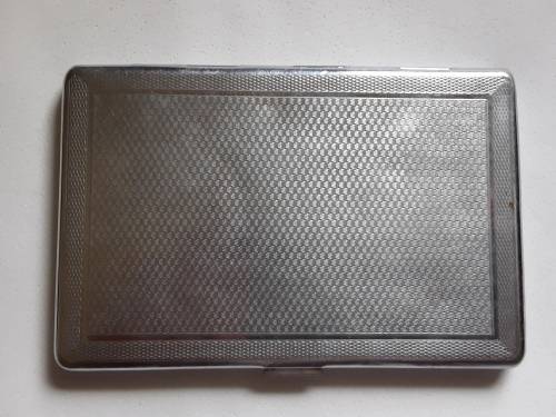 Vintage cigarette case sylva chrome