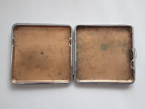 Vintage Chromium Cigarette case made in England