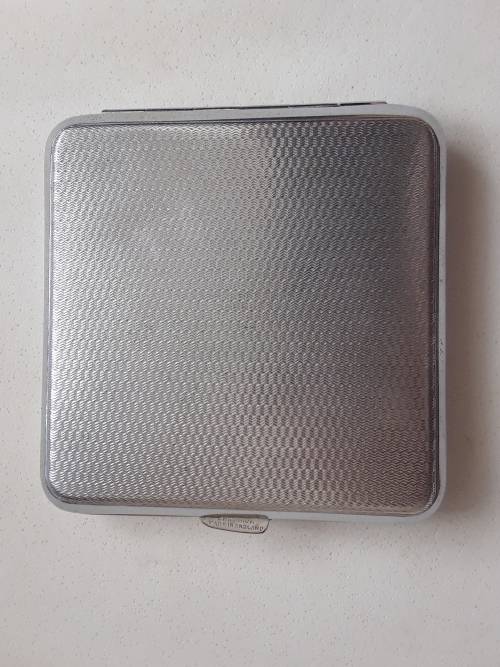 Vintage Chromium Cigarette case made in England