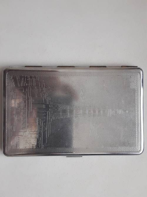 Vintage Cigarette Case with Blackpool Tower circa 1950`s