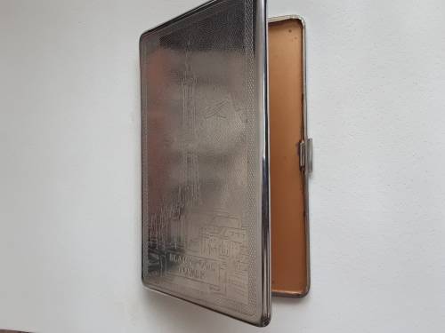 Vintage Cigarette Case with Blackpool Tower circa 1950`s