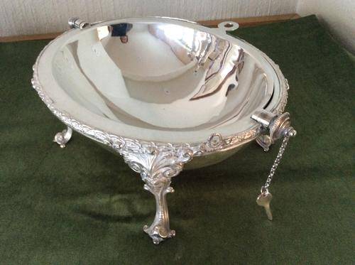 Tureen Silver Plate with Revolving Lid