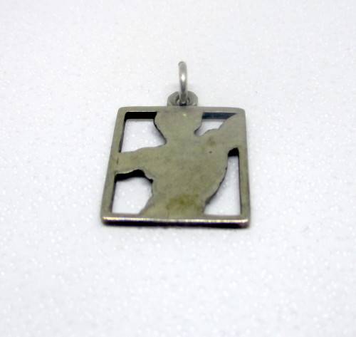 Silver Pendant with Young Man Torso. 2cmx2cm