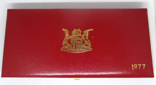 1977 South African Short Proof Set in Long Proof Box