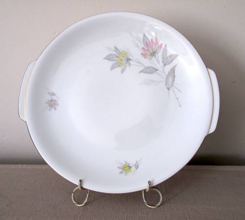 Rare Vintage PMR Bavaria Jaeger and Co Cake Plate. Spotless. No chips, no Cracks.