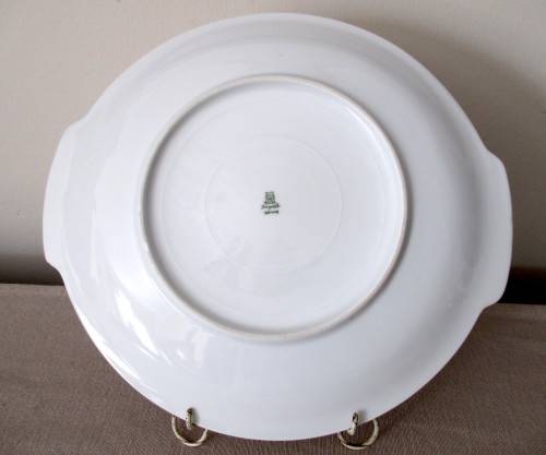 Rare Vintage PMR Bavaria Jaeger and Co Cake Plate. Spotless. No chips, no Cracks.