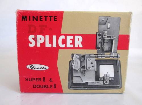 Splicer Minette DF Splicer. Super 8 and 8 Double splicer. Vintage 1970`s, in Box with Instructions.