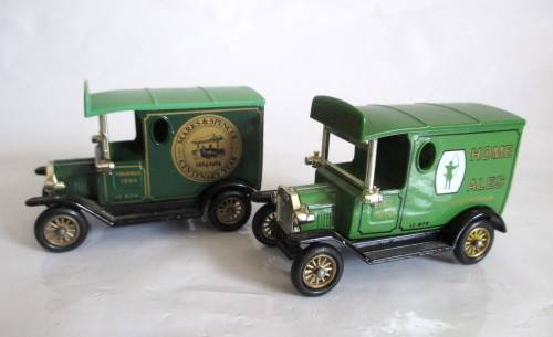 Two Lledo Die Cast Promotional Days Gone Models - Home Ales and Marks and Spencer Delivery Van.