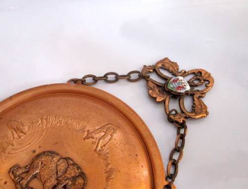 Vintage Three Piece Red Copper Paarl Souvenir Set