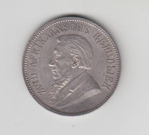 1892 Five Shillings Single Shaft President Kruger Series Zuid Afrikaansche Republiek. 1892 Only