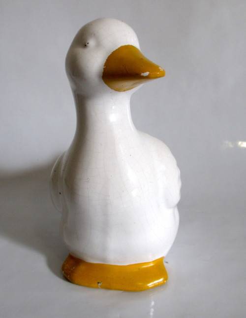 Vintage Ceramic Duck Planter. As per Photo.