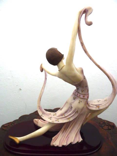 Vintage Italian A. Santini Art Deco Dancer Limited Edition Statue. 40cm Tall.