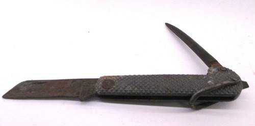 Rodgers of Sheffield Naval Jack knife with marlin spike, 3.5 in. blade.  Needs TLC.