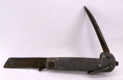 Rodgers of Sheffield Naval Jack knife with marlin spike, 3.5 in. blade.  Needs TLC.