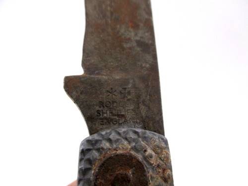 Rodgers of Sheffield Naval Jack knife with marlin spike, 3.5 in. blade.  Needs TLC.