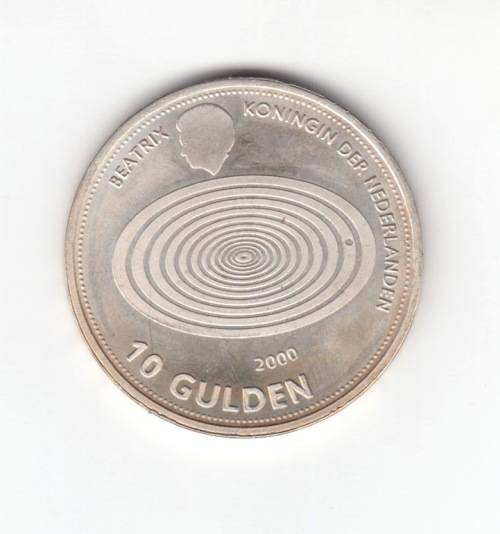 1999-2000 NETHERLANDS 10 GULDEN - .800 SILVER PROOF - Queen Beatrix