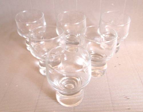 Set of 6 Vintage Shot Glasses.