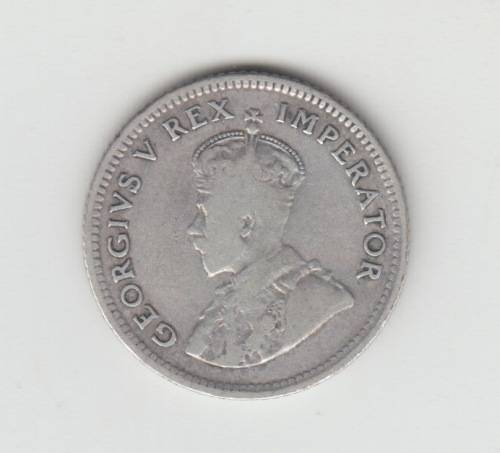 1924 South Africa Silver SixPence XF