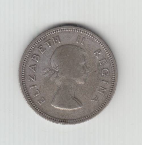 1959 South African Silver Two Shilling