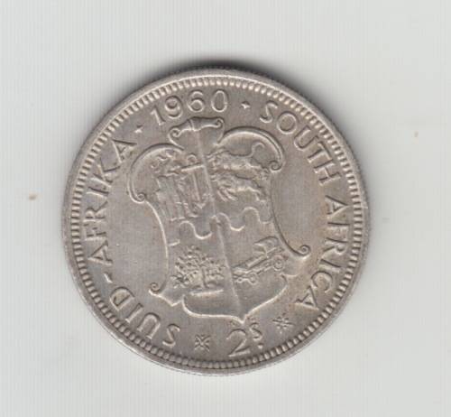 1960 South African Silver Two Shilling