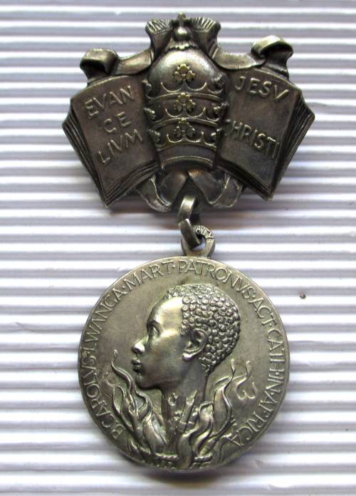 Unique, Detailed Silver Religious Medal.