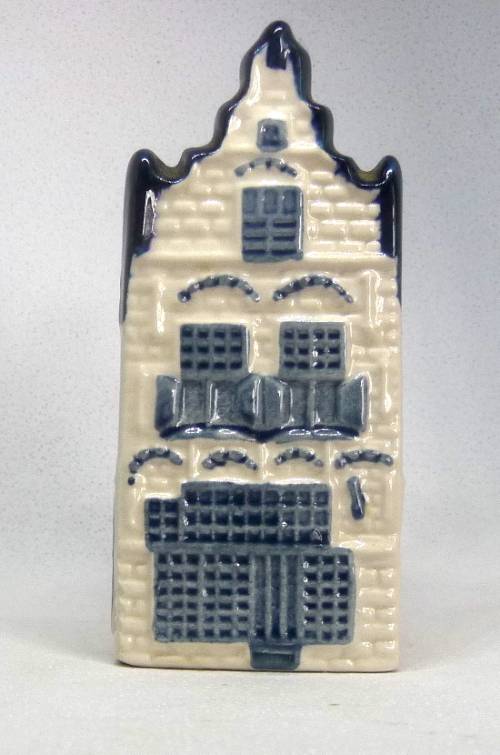 Vintage KLM Blue Delft Dutch Houses.  BOLS Amsterdam Miniature Porcelain House #20
