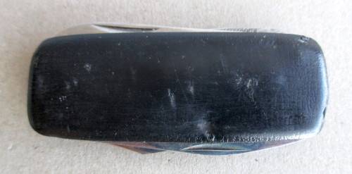 vintage Stainless Steel Pocket Knife. Leather Covered. As per Photo.