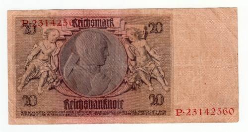 1923 Twenty Reichsmark Note