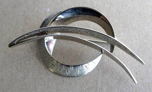 Vintage Silver Color Brooch