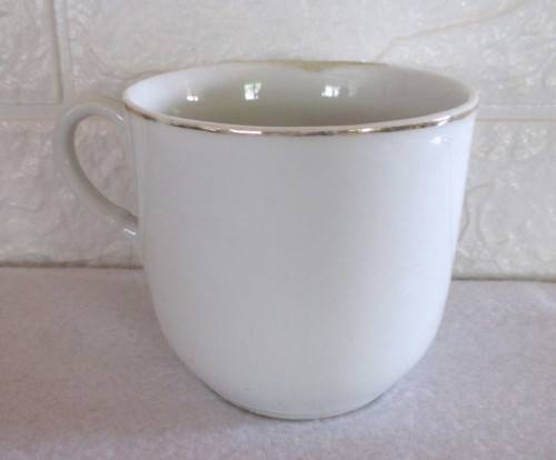 Large White Porcelain Mother Mug. 900mm high. No markings.