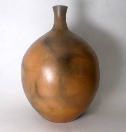 Natural Stoneware  Round Bud Vase. 190 mm high.