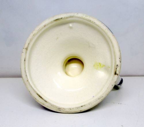 Vintage Taper Candle Holder with Handle Windmill Flowers Delft Blue Holland. 5cm high.