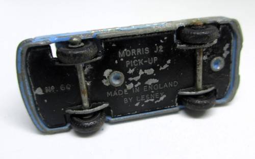 VINTAGE MATCHBOX LESNEY MORRIS J2 PICK UP NO 60 CAR VAN BUILDER SUPPLY COMPANY