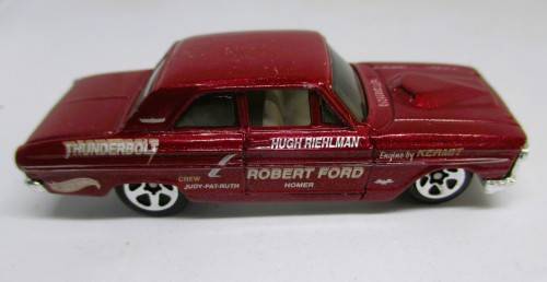 2001 HOT WHEELS FORD THUNDER BOLT RED DIECAST CAR ROBERT FORD - Mattel